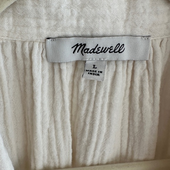 Madewell Isla Maxi Dress, Lighthouse Color, Button Down Kaftan, Size Large - Picture 11 of 16